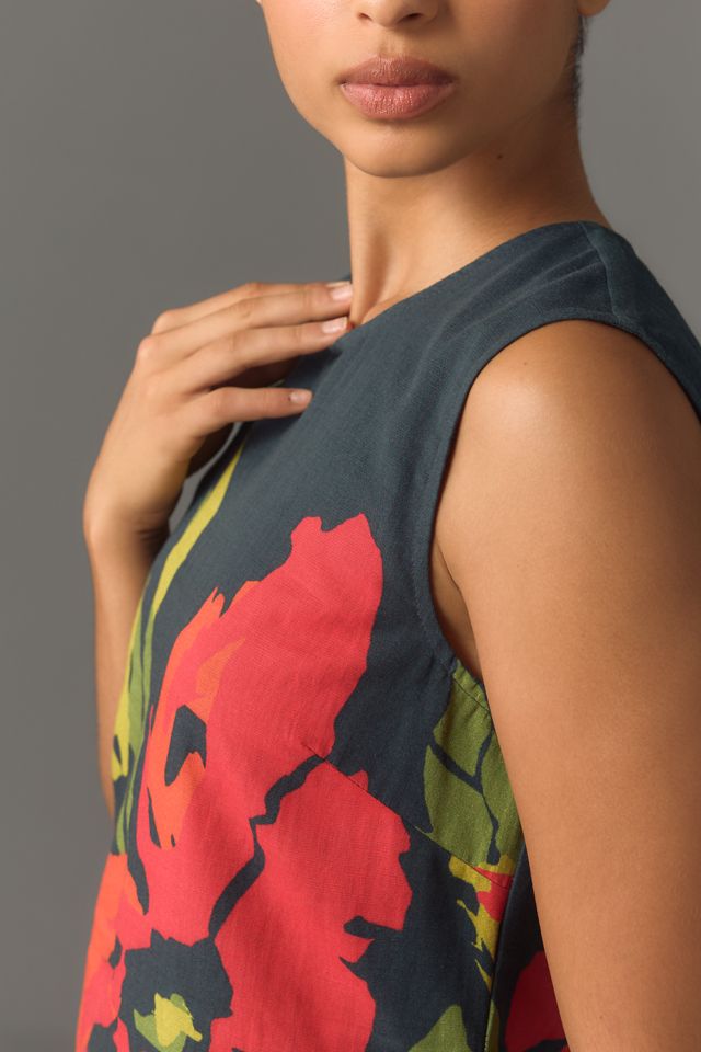 Conditions Apply Sleeveless Crew Neck Shift Mini Dress #3