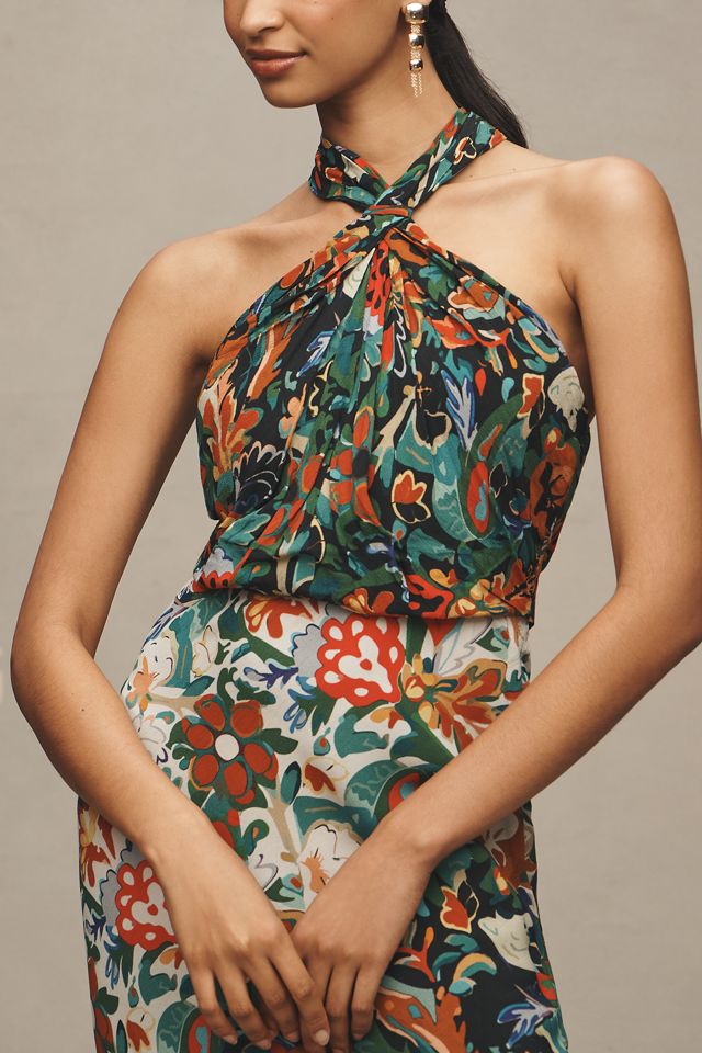 Bl-nk Elainne Halter Midi Dress #3