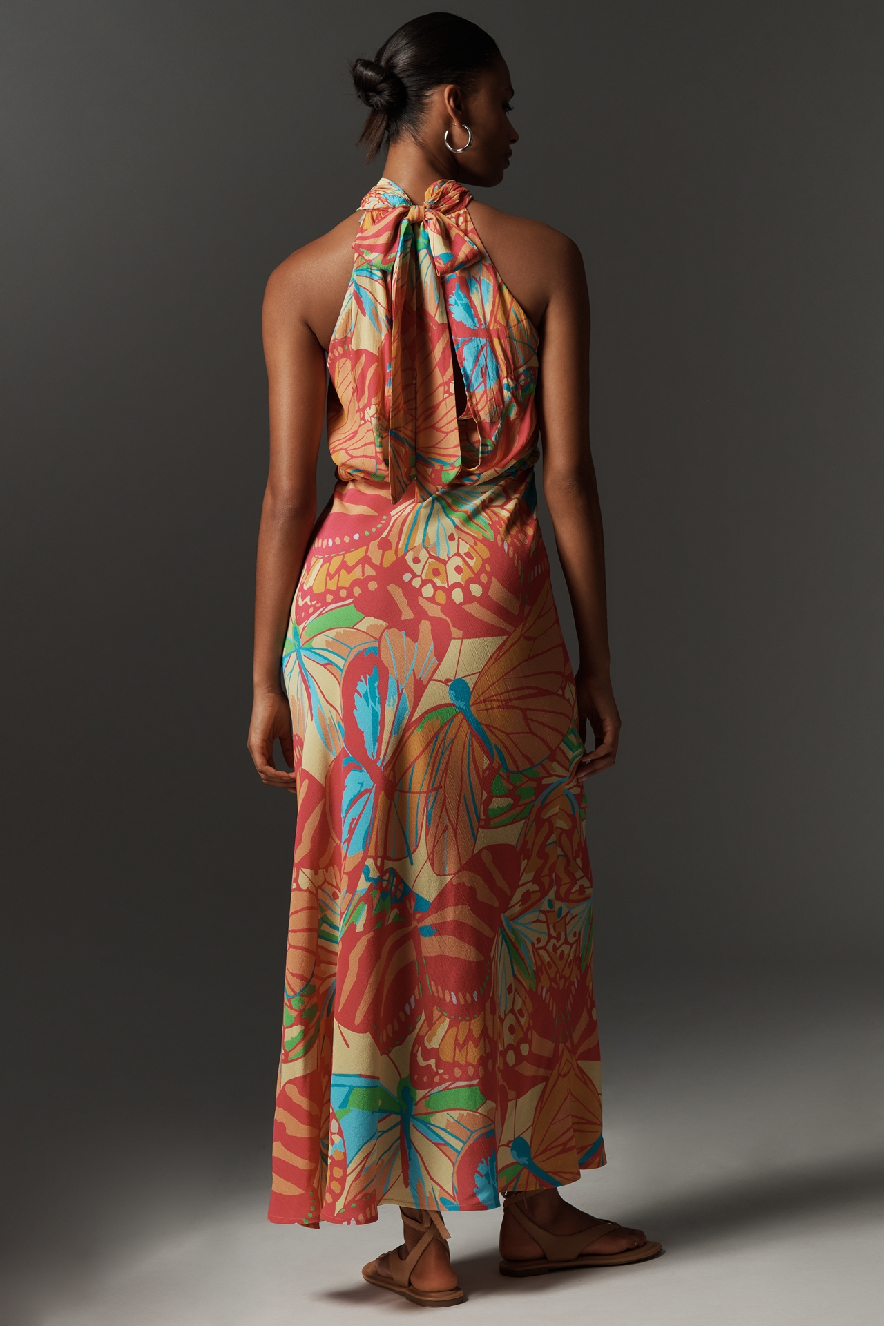 Bl-nk Elainne Halter Midi Dress