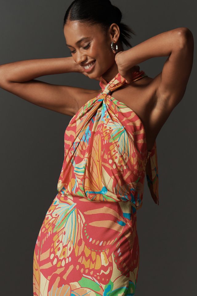 Bl-nk Elainne Halter Midi Dress #2