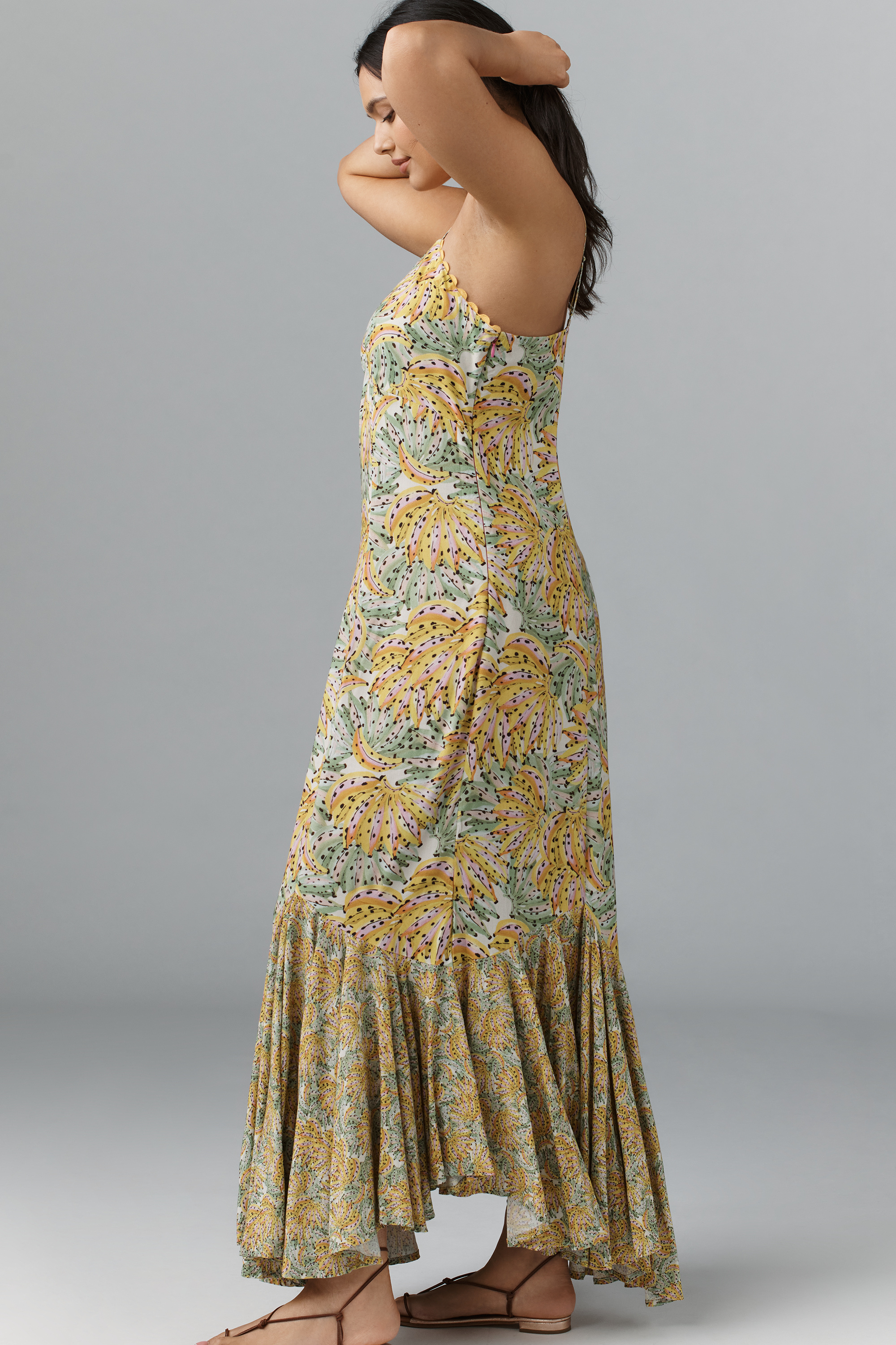 Ellianna Ruffled Slip Maxi Dress — Image 7