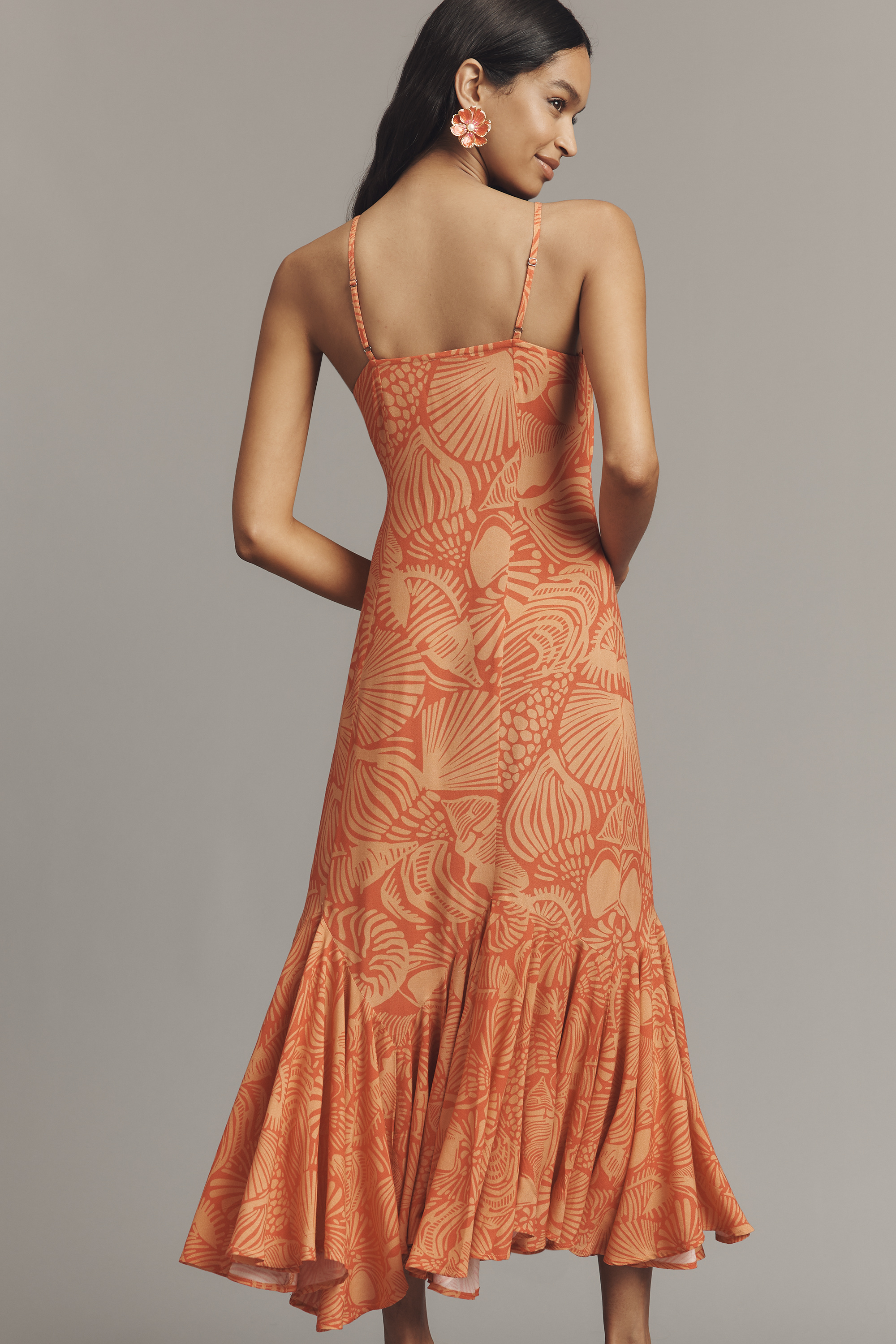 Ellianna Ruffled Slip Maxi Dress — Image 10