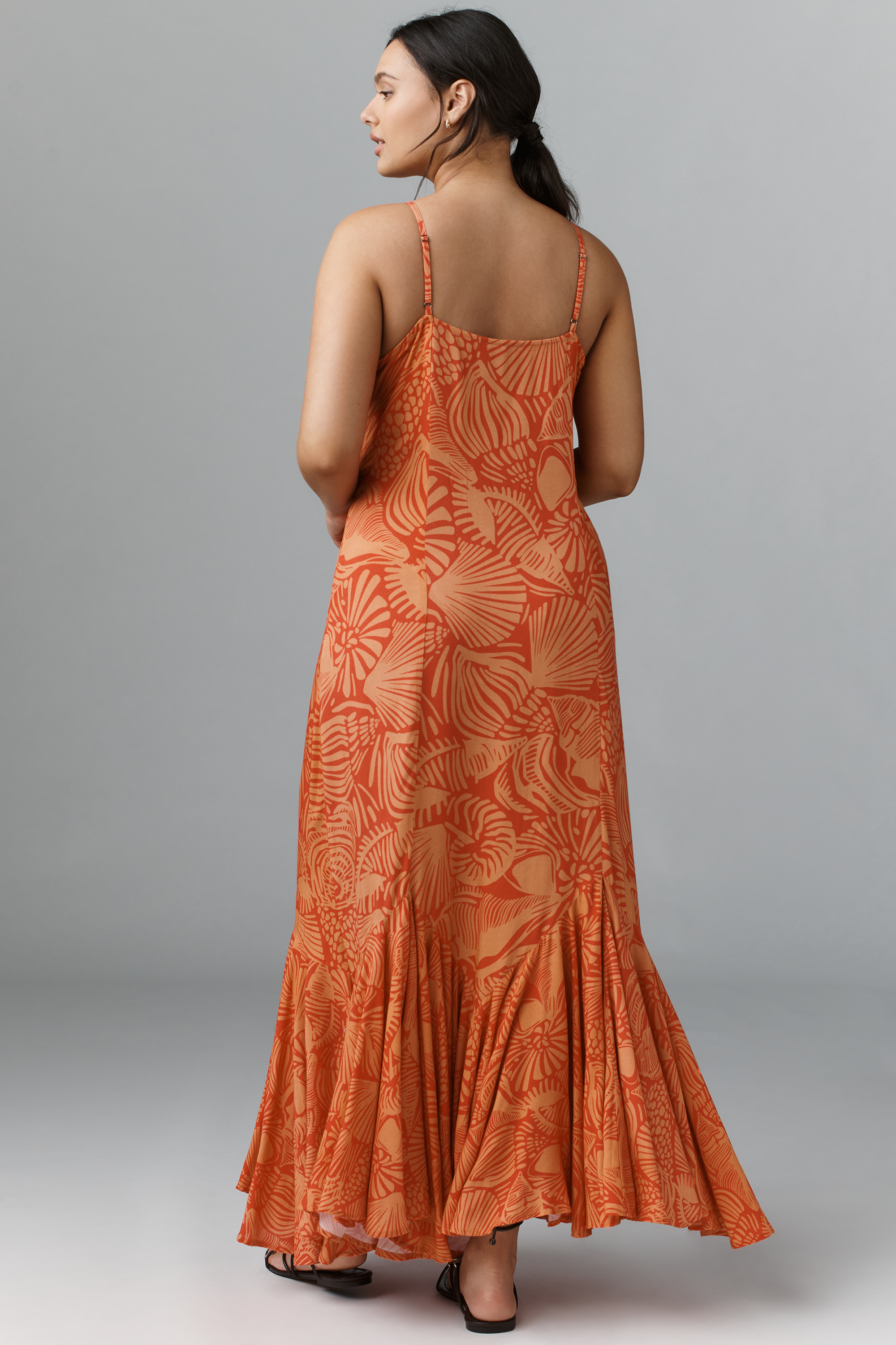 Ellianna Ruffled Slip Maxi Dress — Image 13