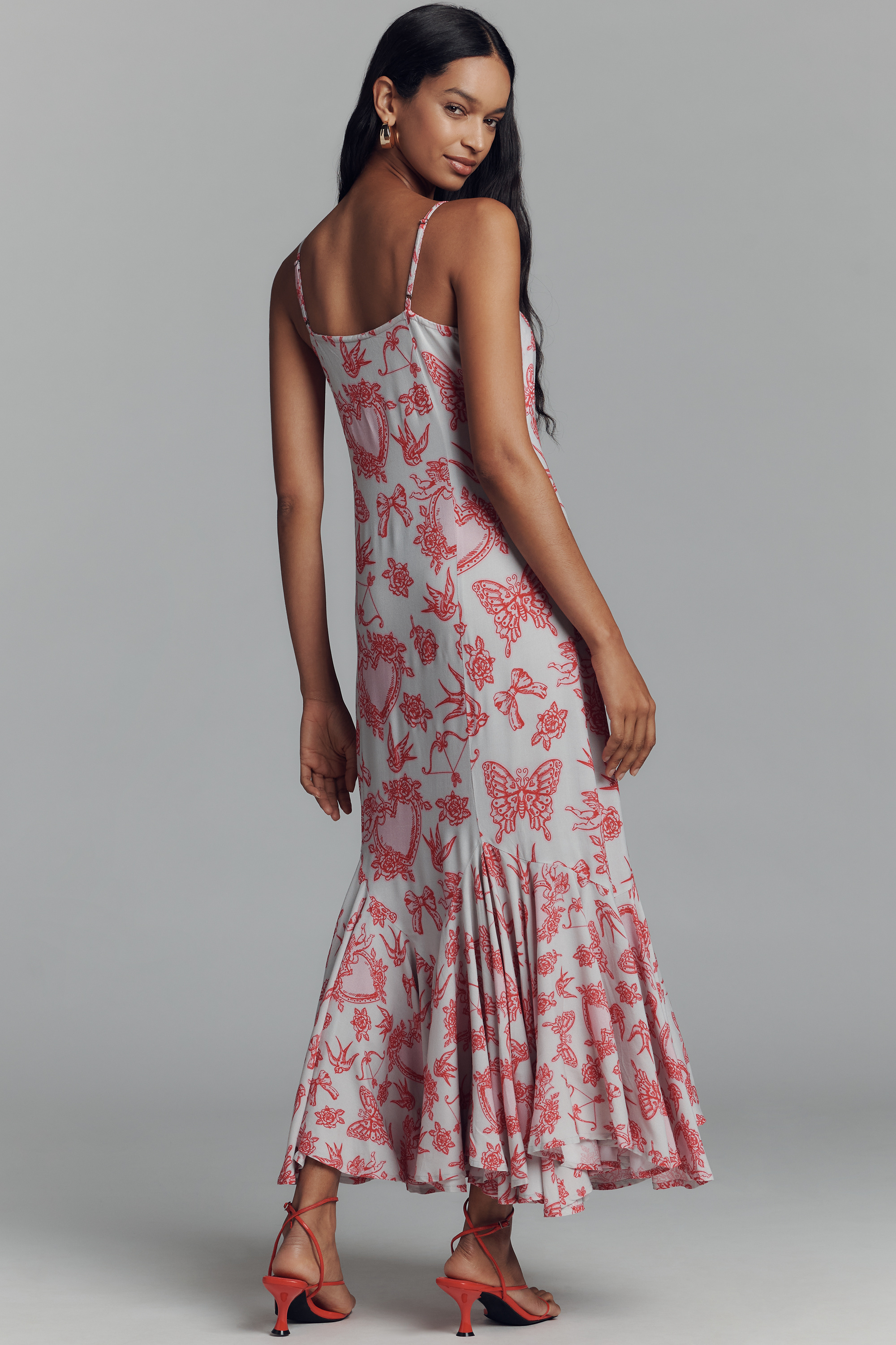 Ellianna Ruffled Slip Maxi Dress — Image 16