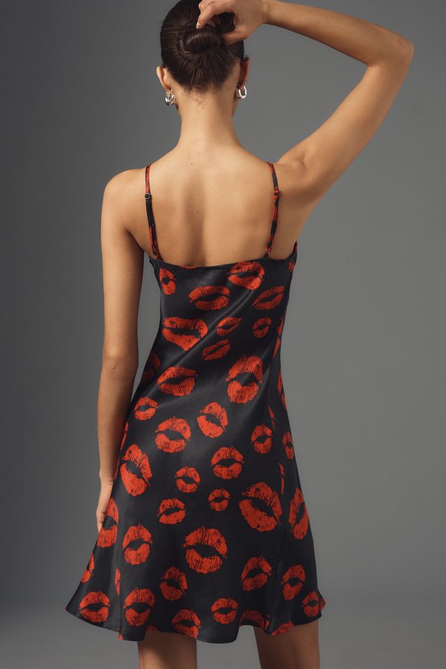Conditions Apply Elouise Cowl-Neck Skinny Strap Mini Dress #1