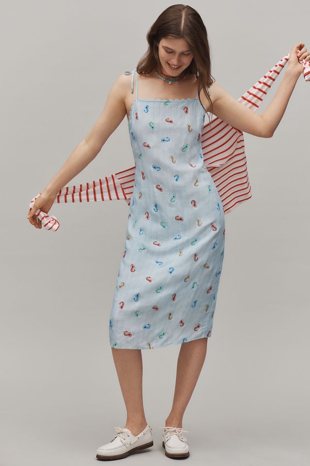 Conditions Apply Catheren Square-Neck Maxi Dress