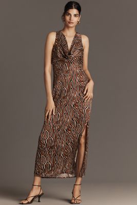 Conditions Apply Anny Sleeveless Cowl-Neck Maxi Dress