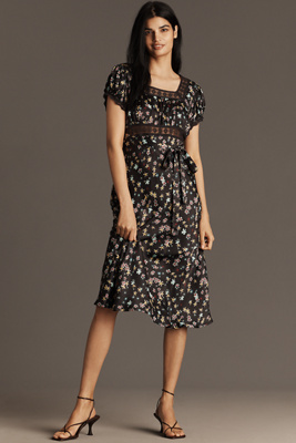 Conditions Apply Adeon Short-sleeve Slip Midi Dress