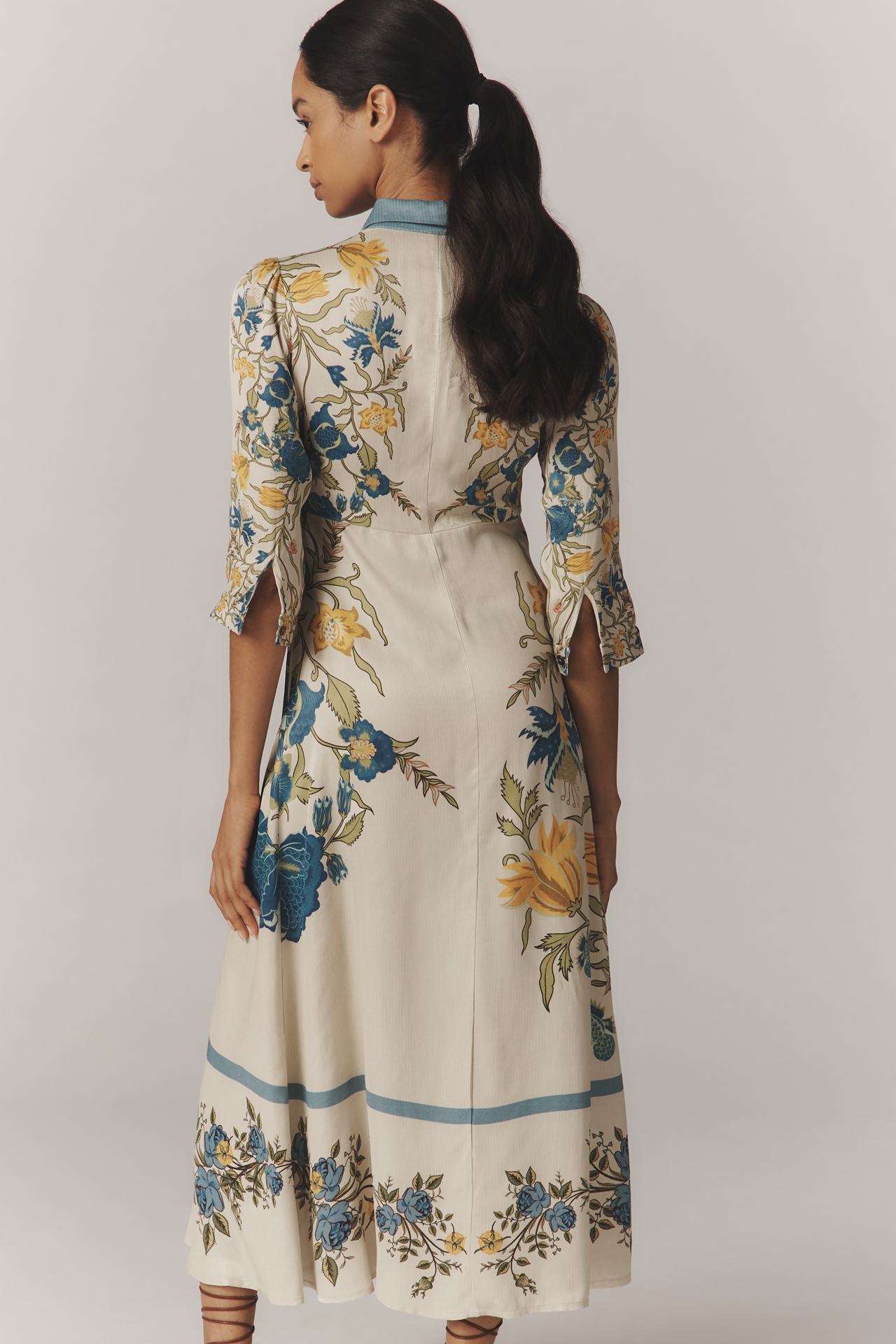 Bl-nk Printed Buttondown Shirt Dress