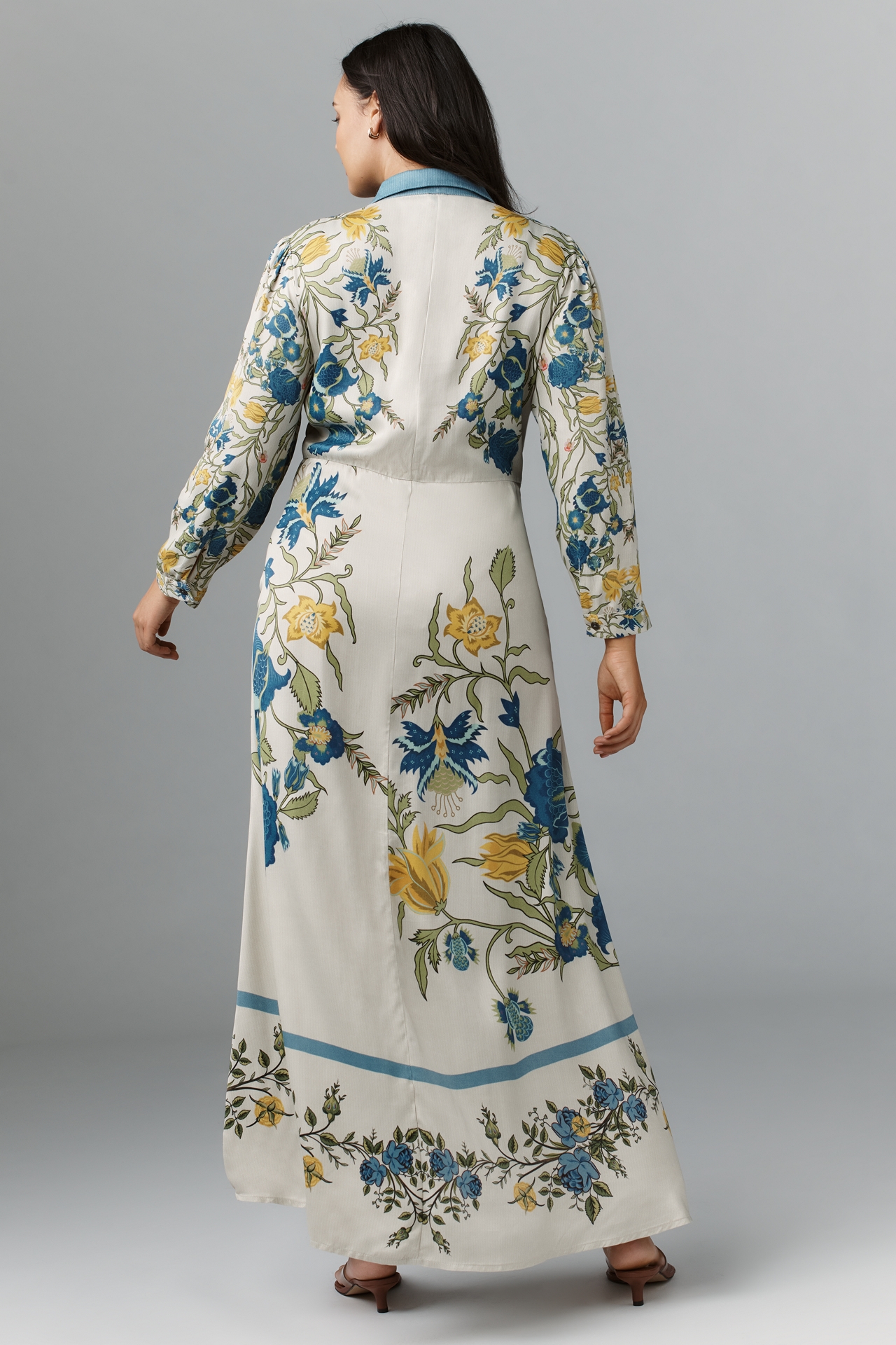 Bl-nk Printed Buttondown Shirt Dress