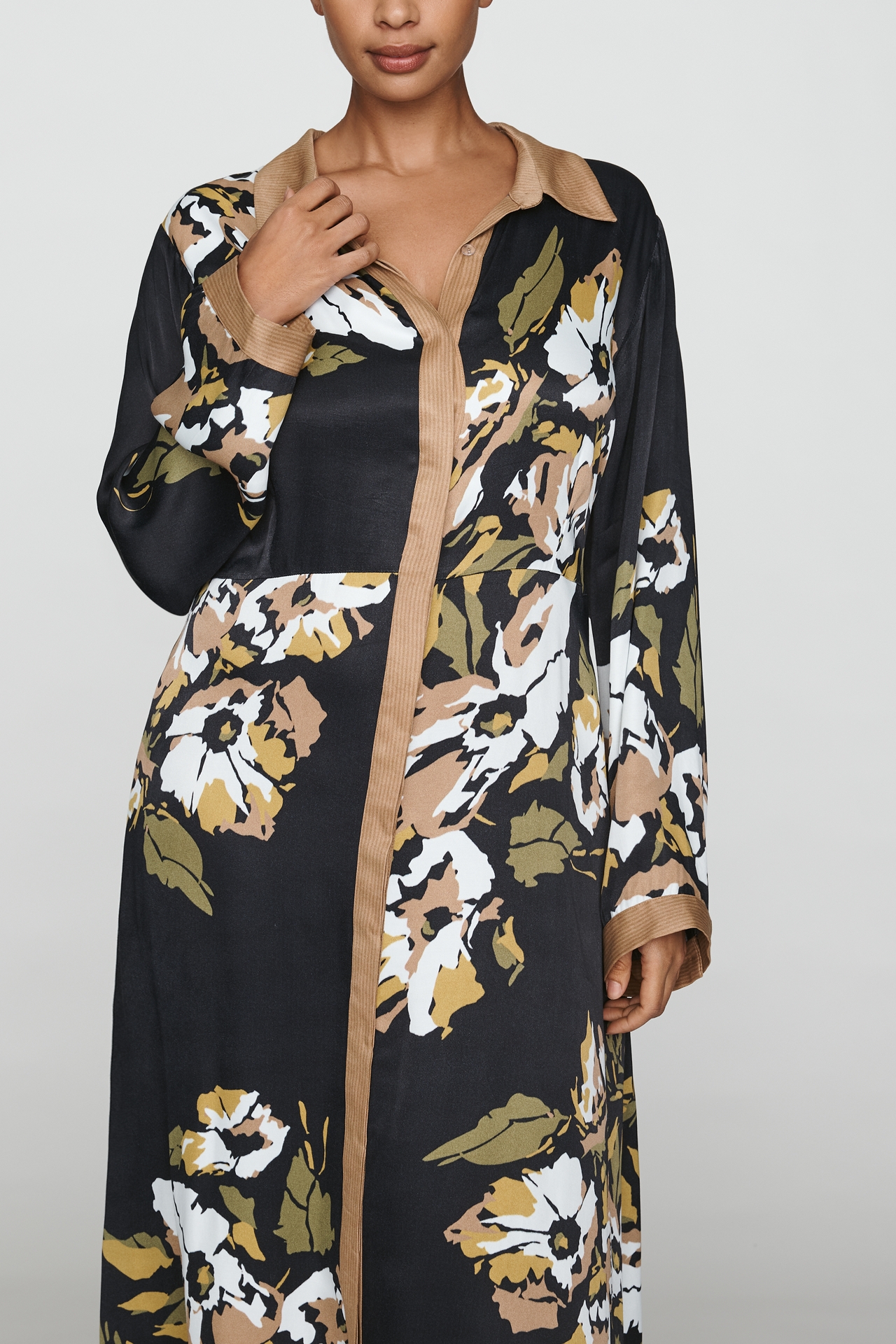Bl-nk Printed Buttondown Shirtdress