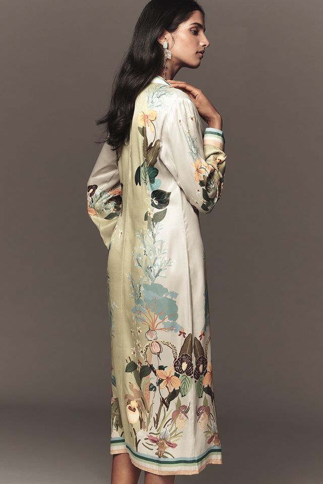 Bl-nk Ferlina Long-Sleeve Midi Shirt Dress #2