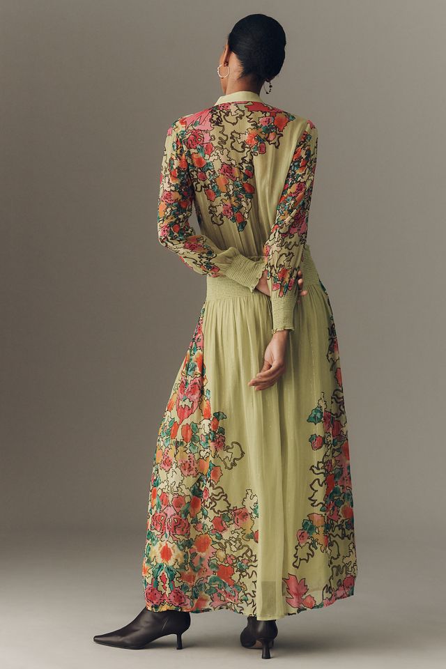 Bl-nk Rosaley Long-Sleeve Maxi Shirt Dress #3