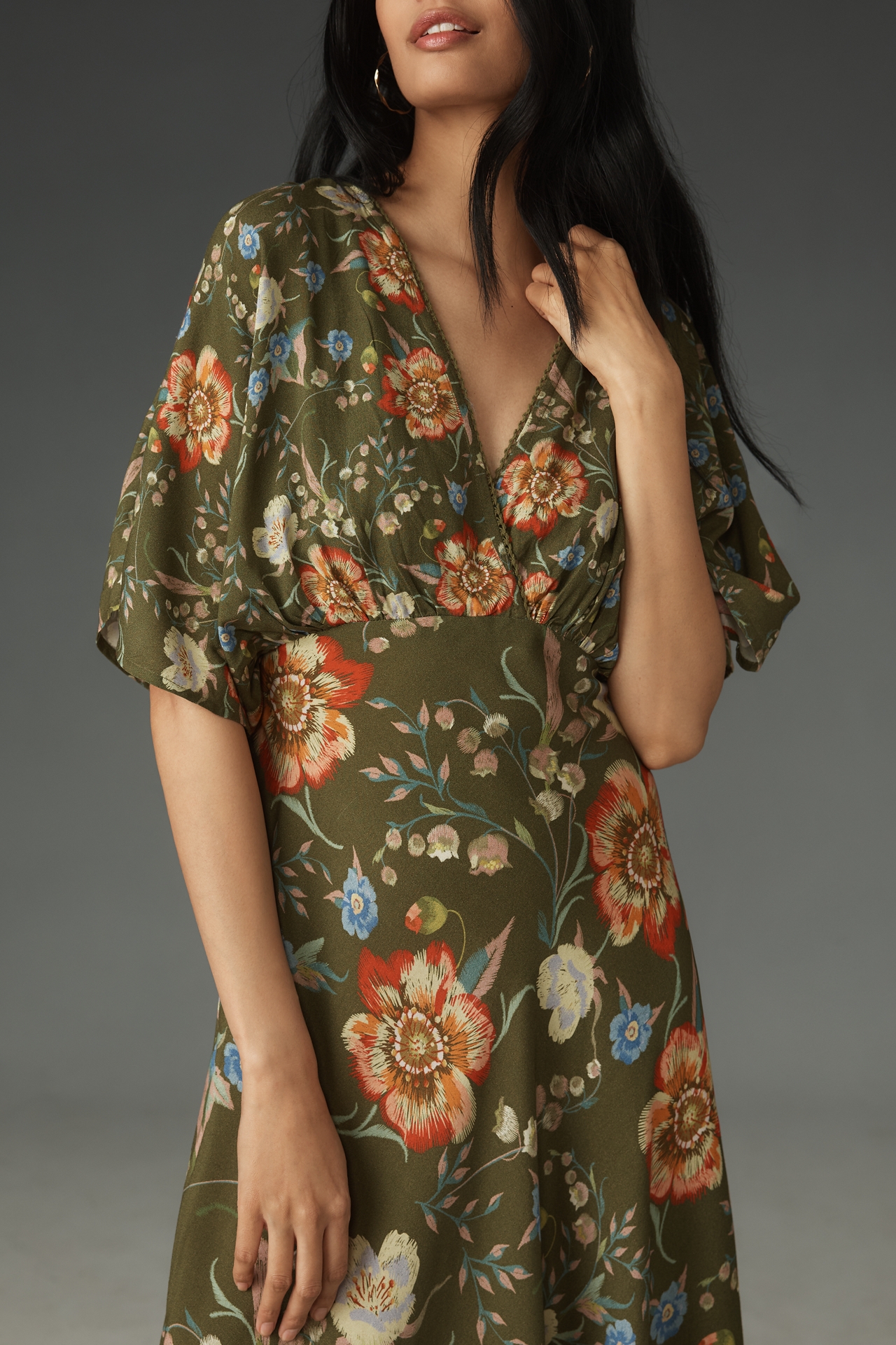 Bl-nk Elettra Short-Sleeve Midi Dress