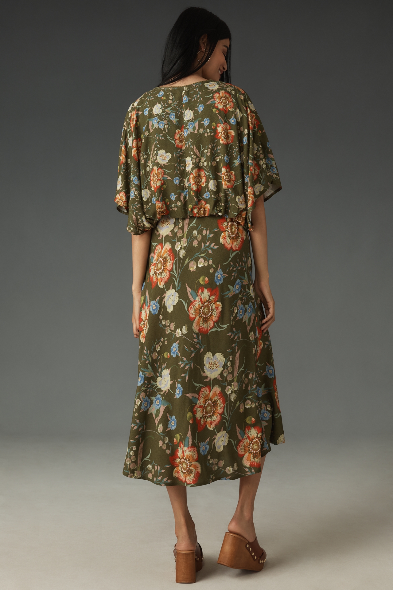 Bl-nk Elettra Short-Sleeve Midi Dress
