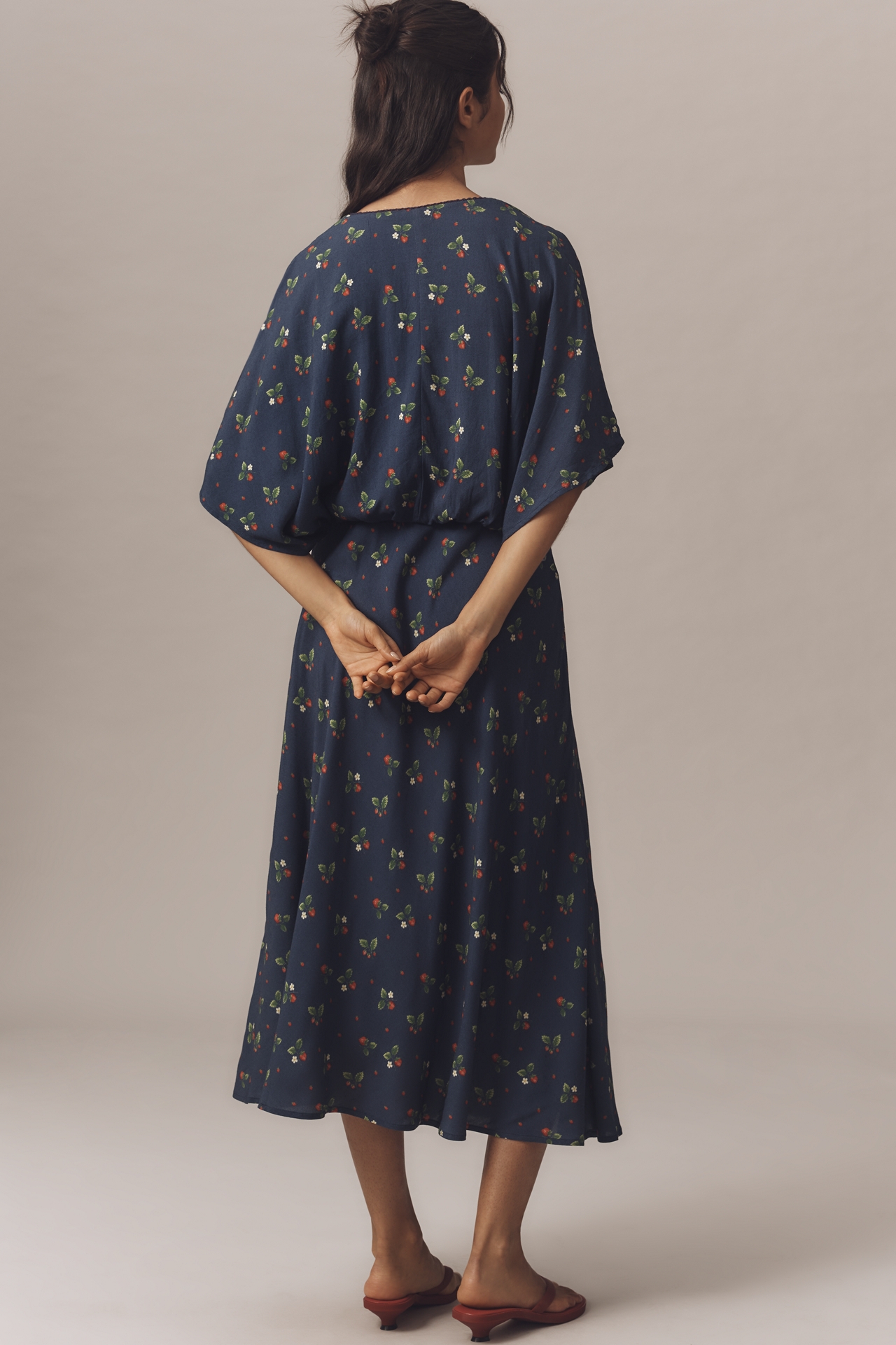 Bl-nk Elettra Short-Sleeve Midi Dress