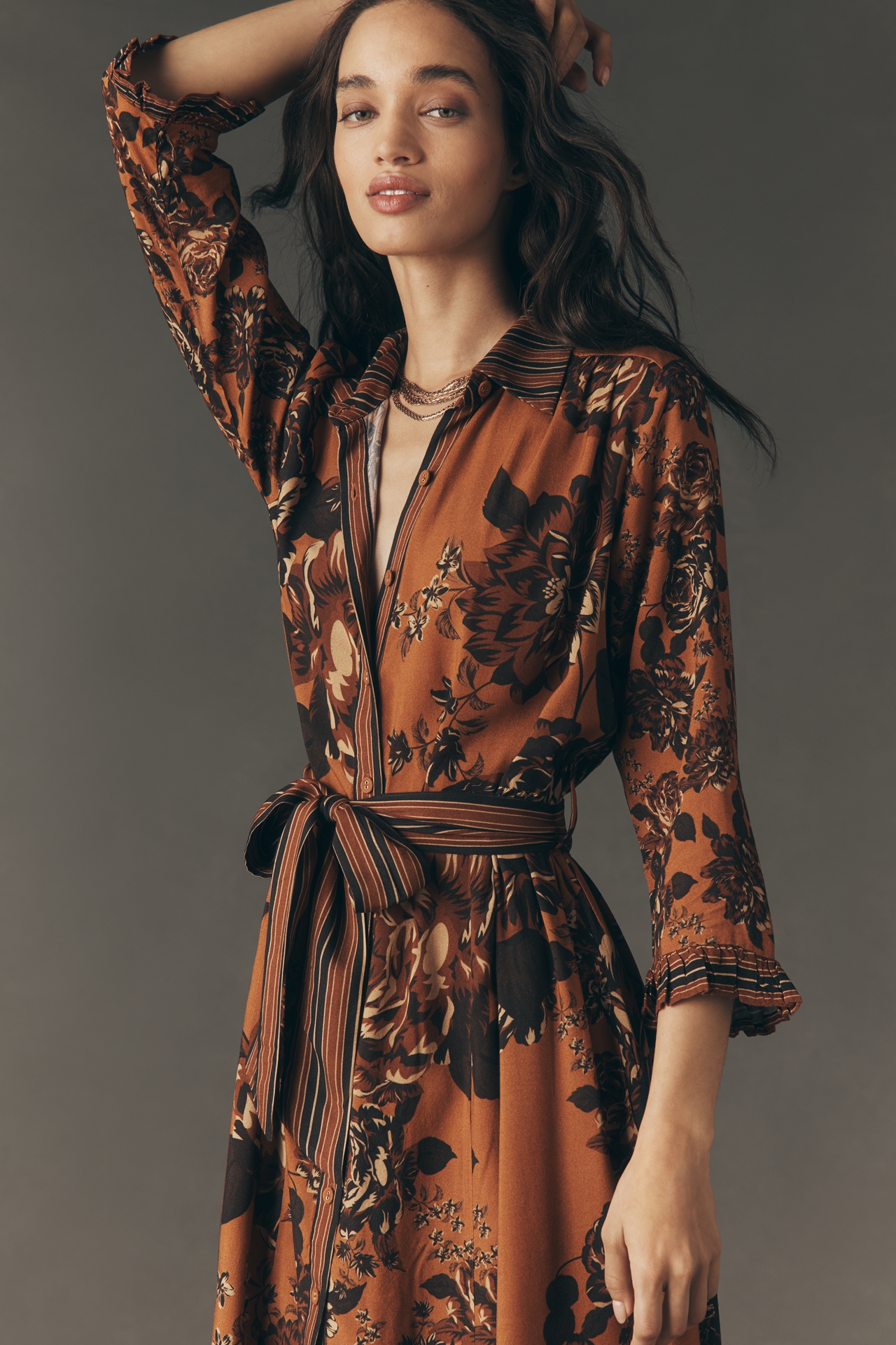 Conditions Apply Irwania Midi Shirt Dress
