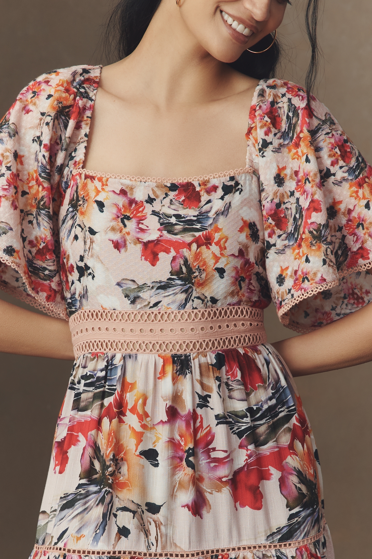 Conditions Apply Raelynn Square-Neck Dress