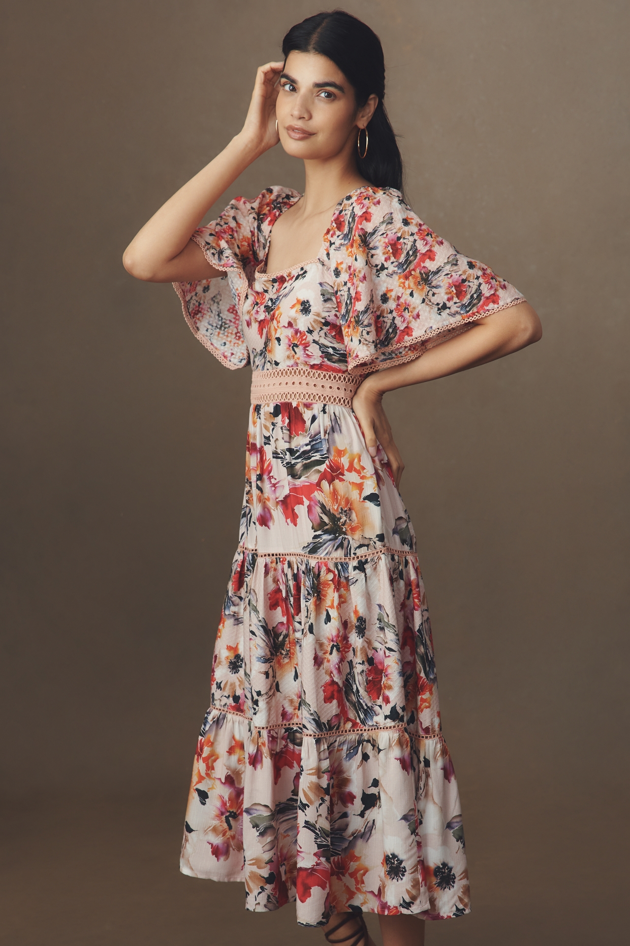 Conditions Apply Raelynn Square-Neck Dress