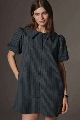 Petite Puff-Sleeve Mini Dress