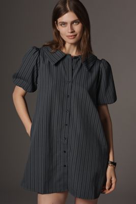 Glamorous Petite Puff-Sleeve Mini Dress