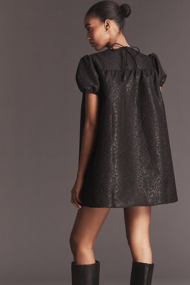 Glamorous Puff-Sleeve Mini Swing Dress #2