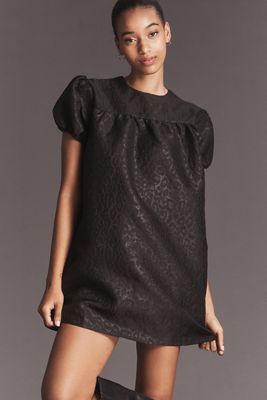 Glamorous Puff-Sleeve Mini Swing Dress