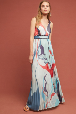 【美品】6枚セット Anthropologie Fleur De Lys Pleated Atelier Maxi Dress | Anthropologie