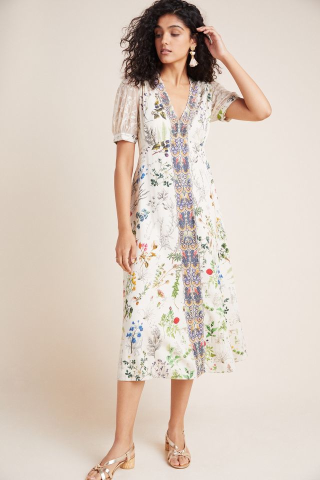 Donna floral midi on sale dress