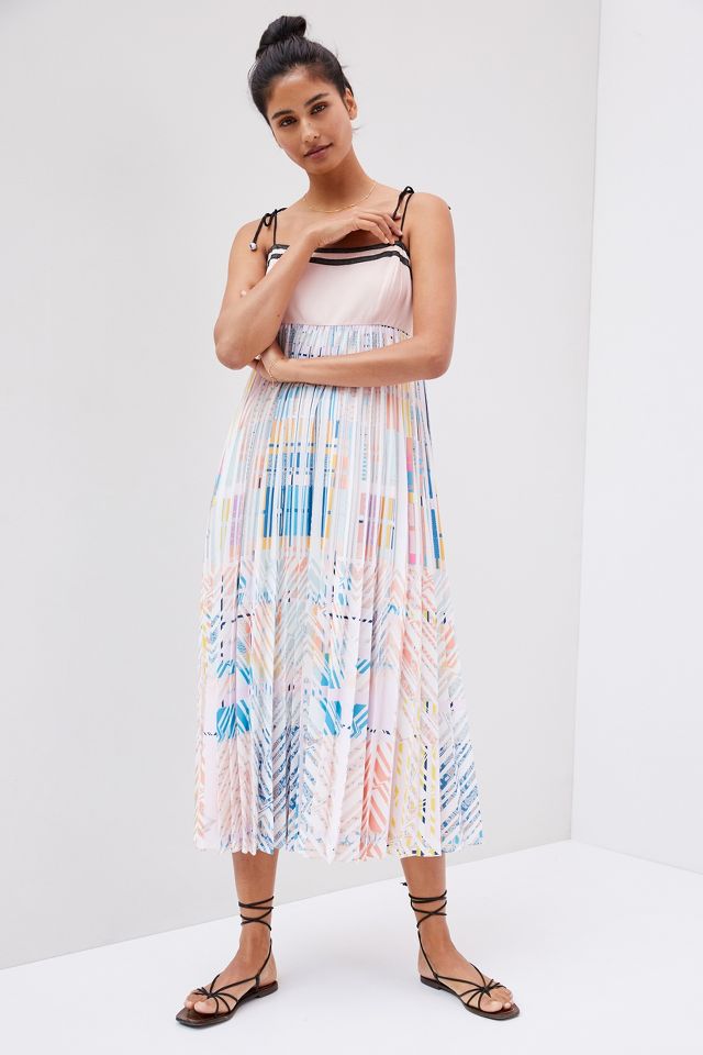 Anthropologie pleated outlet dress