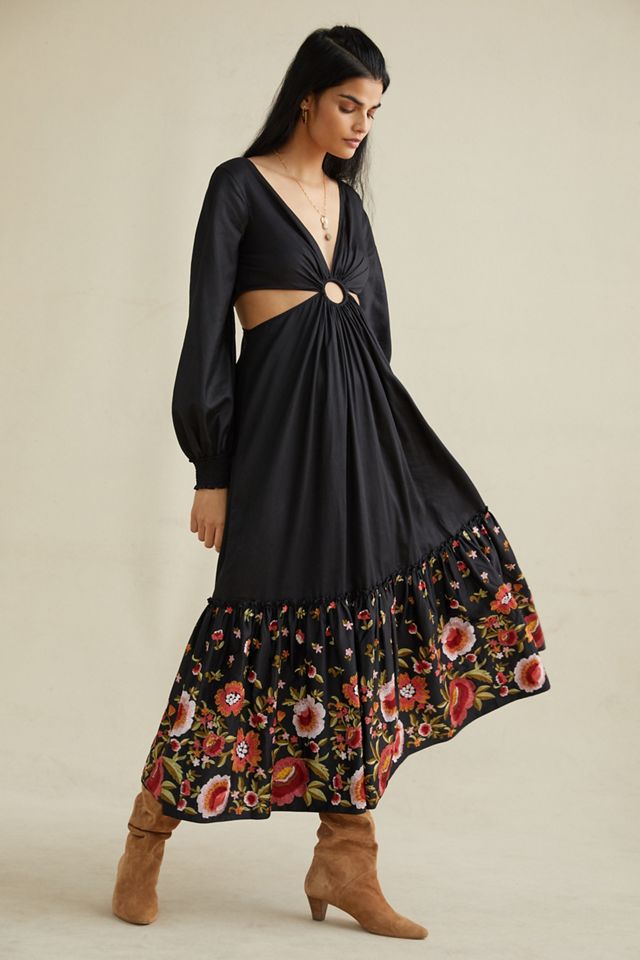 Karolina Cut-Out Maxi Dress | Anthropologie