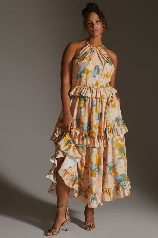 Ruffled Tiered Floral Maxi Dress #6