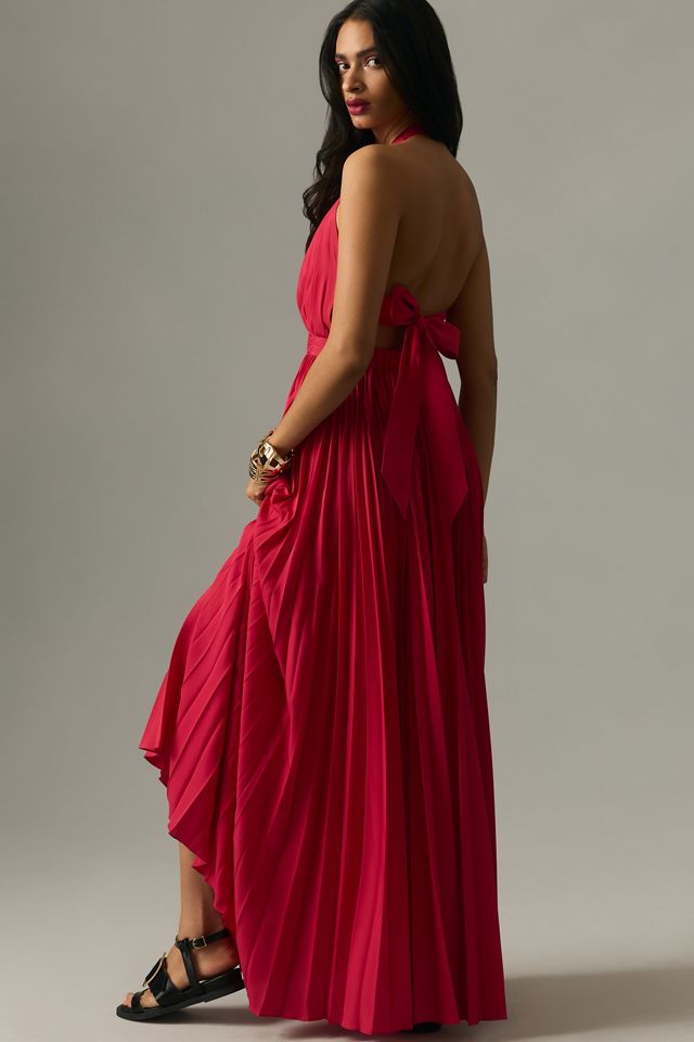 Geisha Designs Deep-V Cape Dress #3