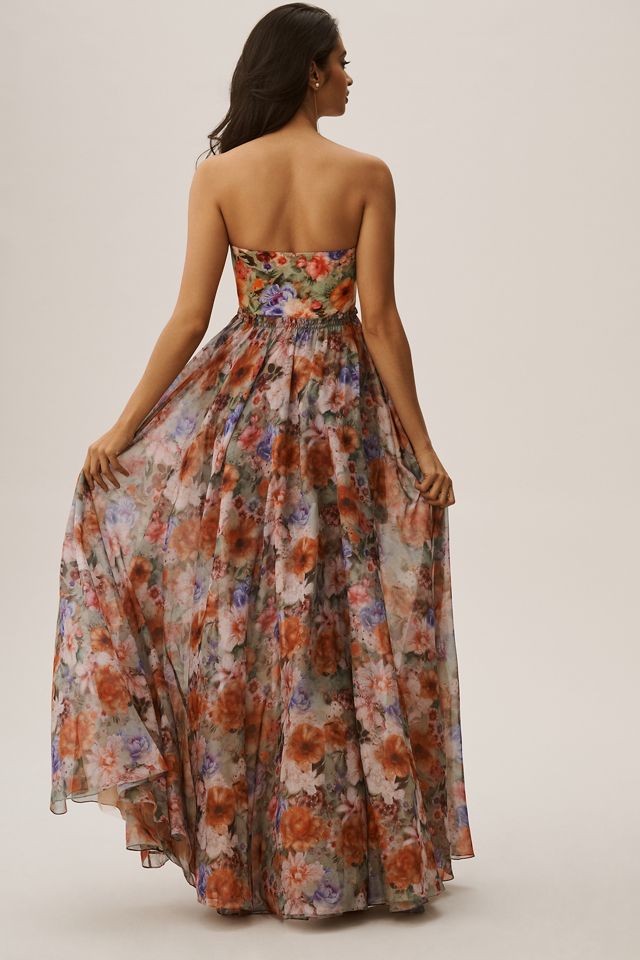 Geisha Designs Strapless Train Mini Dress