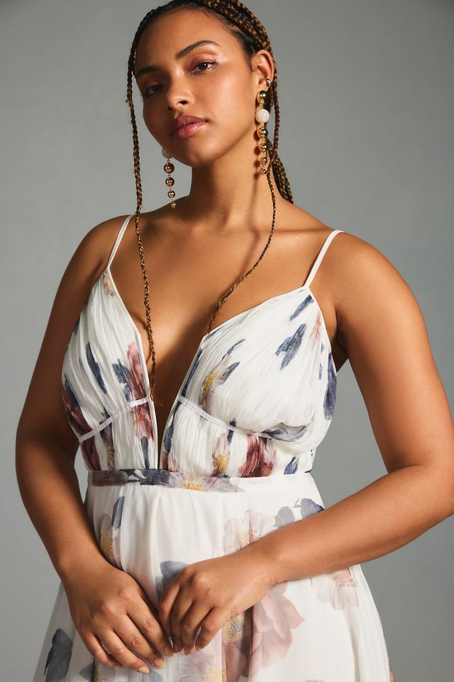 Geisha Designs V-Neck Corset Tulle Dress | Anthropologie