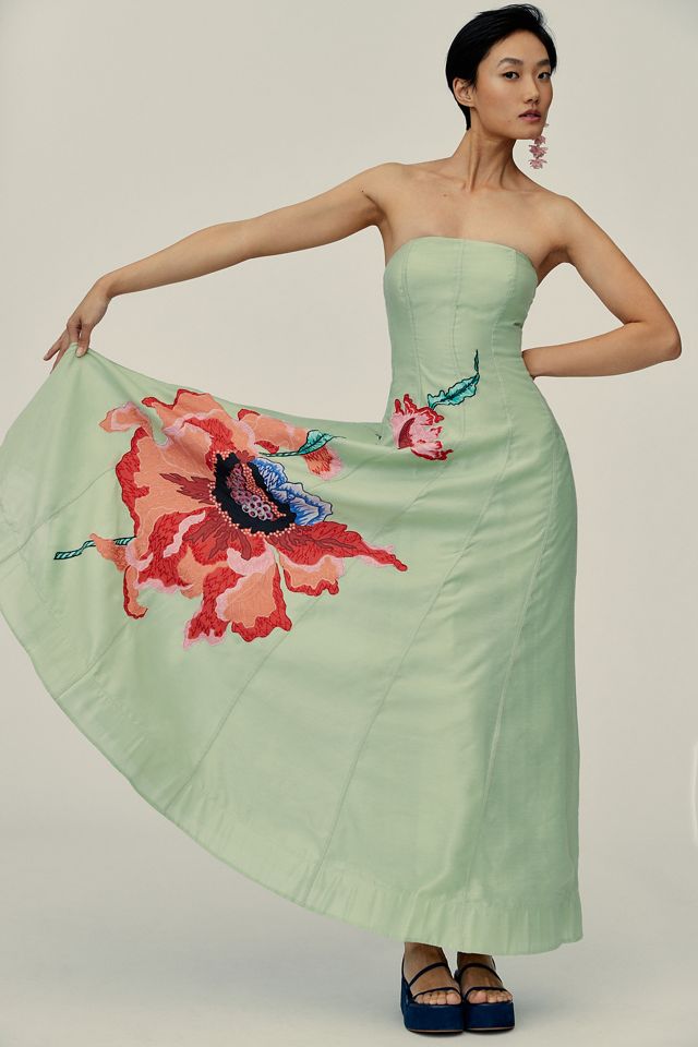 white christmas dresses Delicate Florals Maxi – Geisha Designs by Paras and Shalini