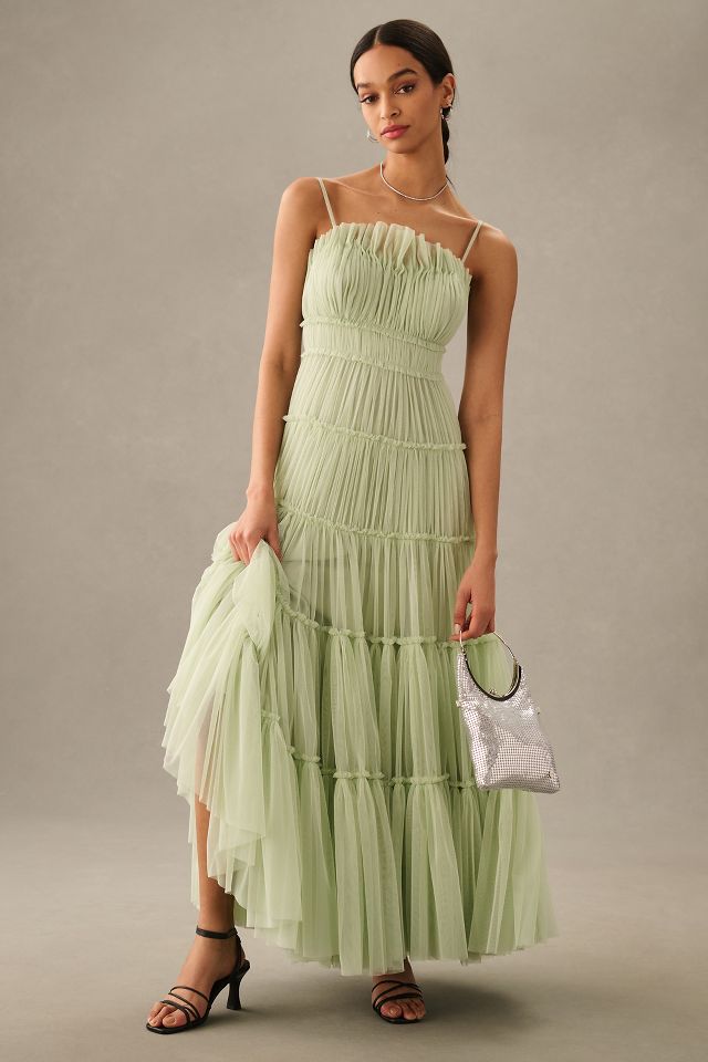 Anthropologie 2024 green dress