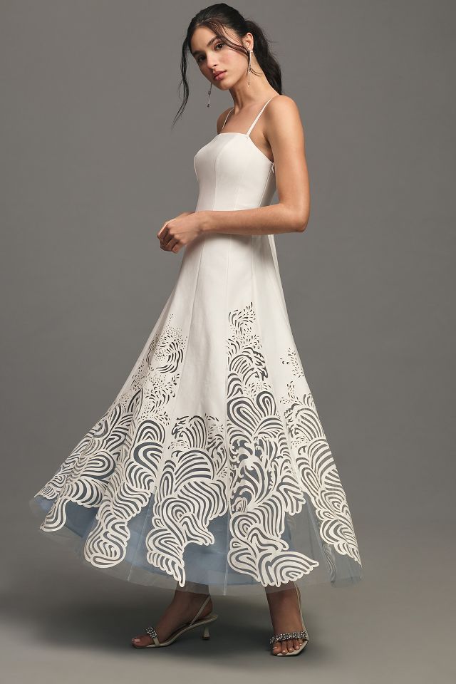 CUTWORK MAXI DRESS