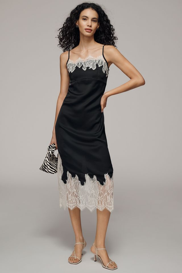 black lace nude dress Lilian Gown