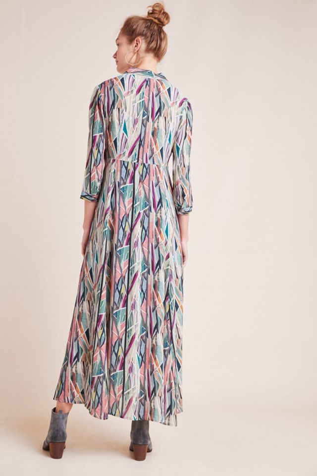 Winona Watercolor Shirtdress #1