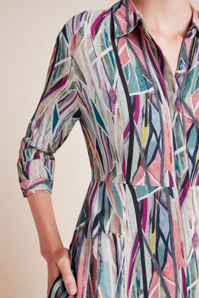 Winona Watercolor Shirtdress #2