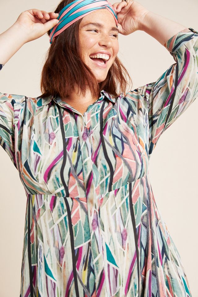 Winona Watercolor Shirtdress #5