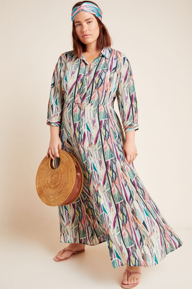 Winona Watercolor Shirtdress #3
