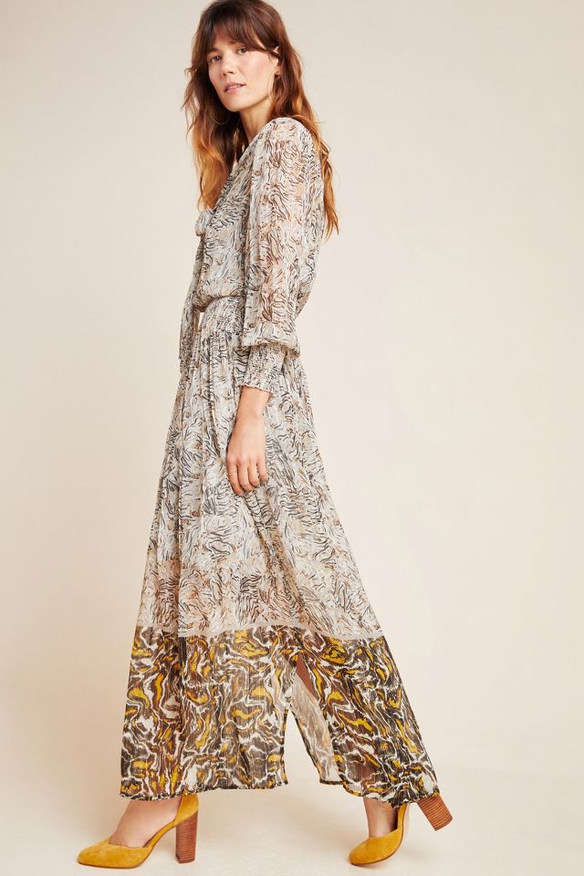 Avimanya Shimmer Maxi Dress | Anthropologie