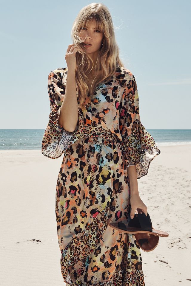 Anthropologie leopard dress best sale