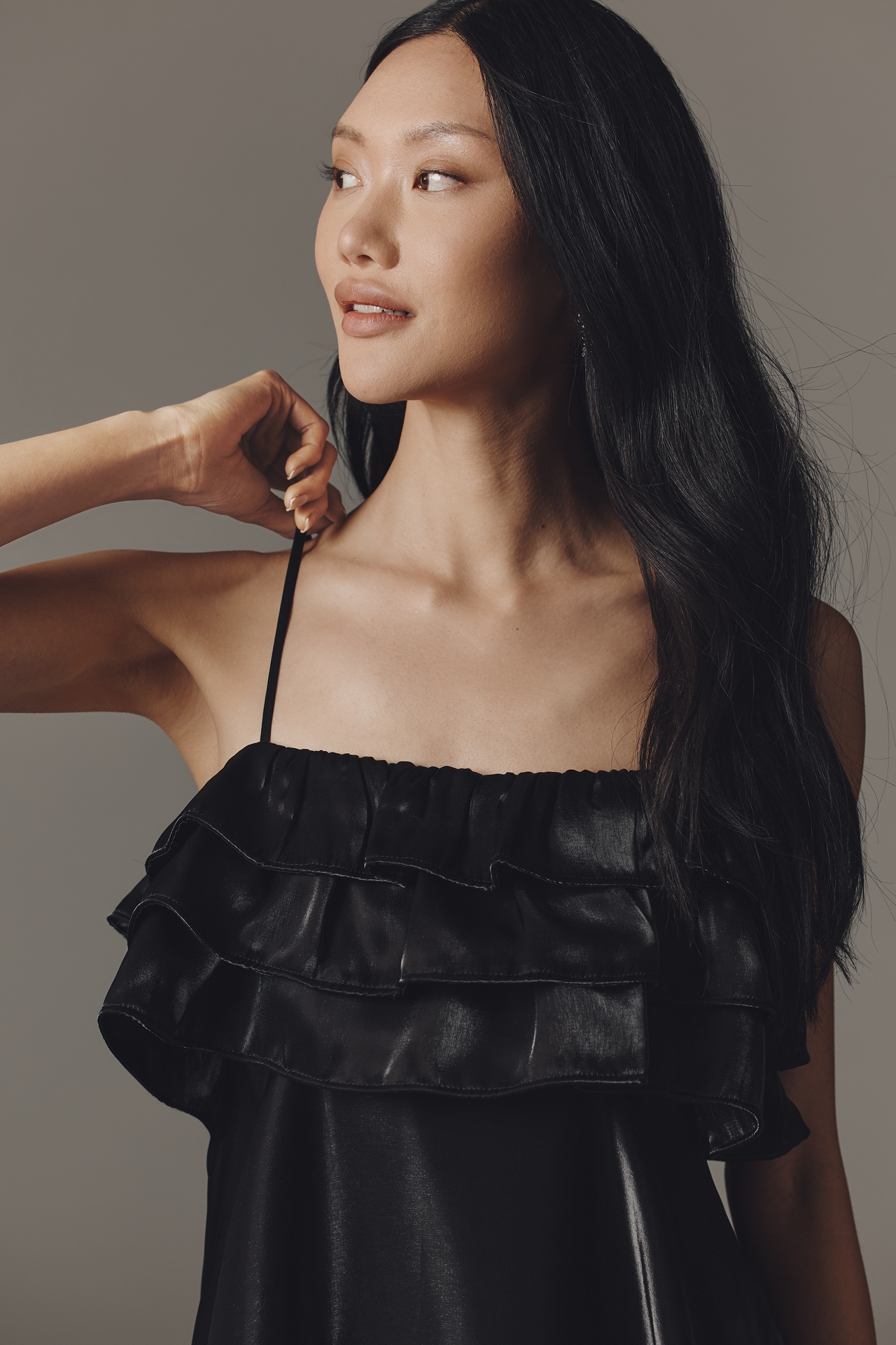 Bl-nk Manouk Smocked Midi Dress