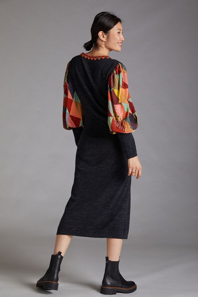 Quilted Knit Midi Dress #2