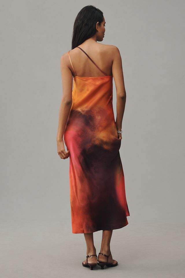 Bl-nk One-Shoulder Midi Slip Dress #1