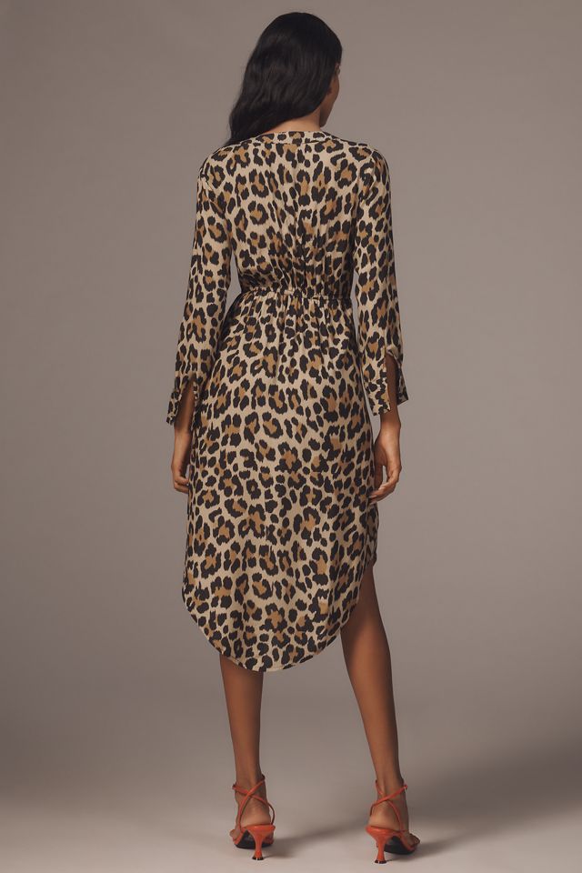 Bl-nk Rikke Long-Sleeve Button-Front Midi Dress #3