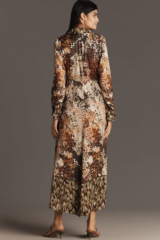 Bl-nk Jaeda Long-Sleeve Maxi Shirt Dress #1